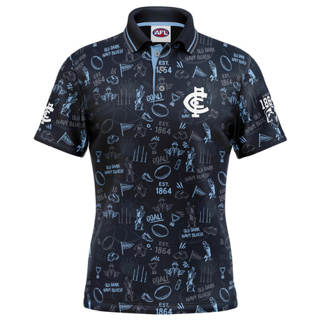 AFL Carlton 'Scrambler' Golf Polo - Ashtabula