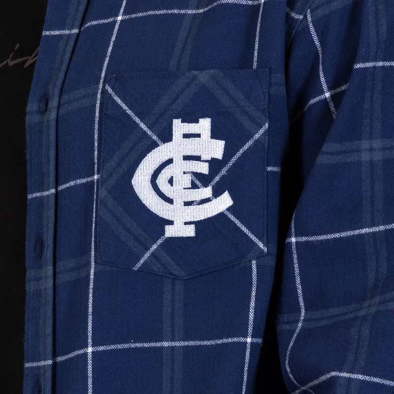 AFL Carlton 'Mustang' Flannel Shirt