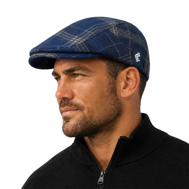 AFL Carlton 'Angus' Flat Cap - Ashtabula