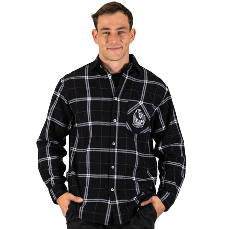 AFL Collingwood 'Mustang' Flannel Shirt - Ashtabula