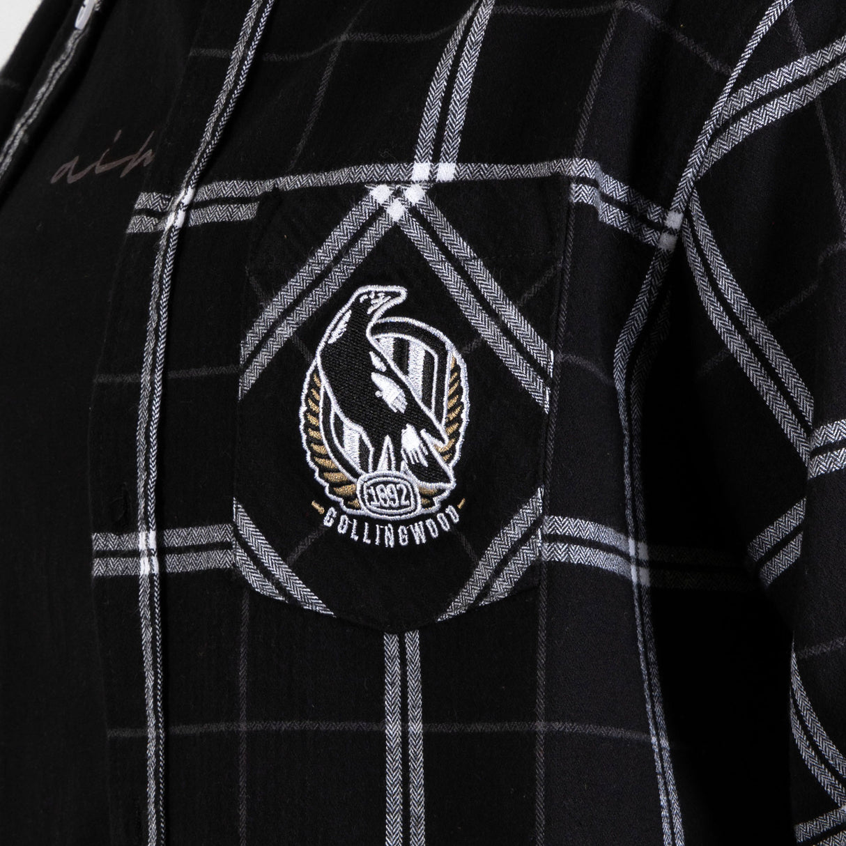 AFL Collingwood 'Mustang' Flannel Shirt - Ashtabula