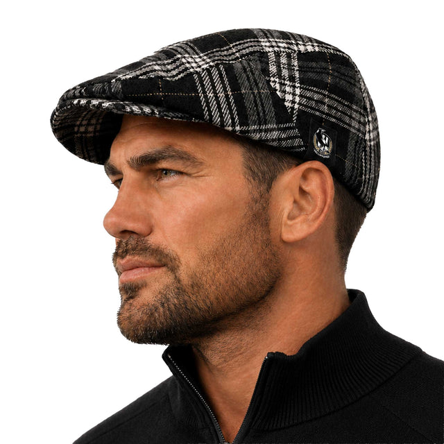 AFL Collingwood 'Angus' Flat Cap - Ashtabula