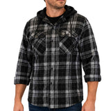 AFL Collingwood 'Highland' Hooded Flannel Shirt - Ashtabula