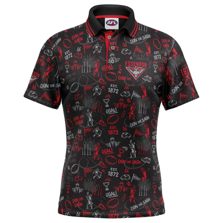 AFL Essendon 'Scrambler' Golf Polo - Ashtabula