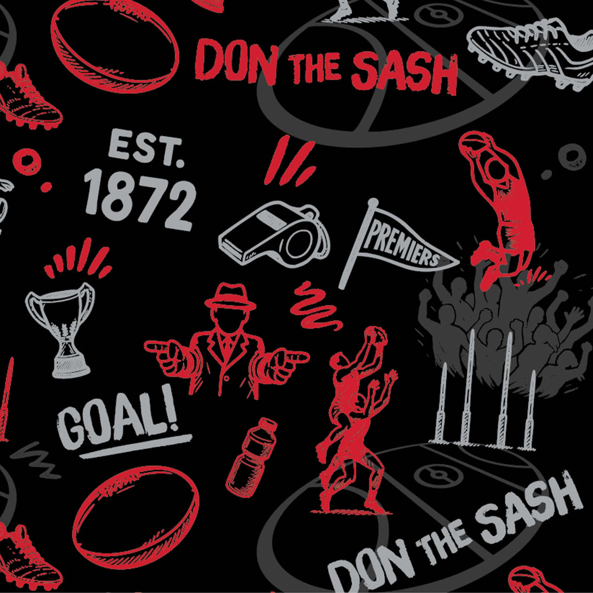 AFL Essendon 'Scrambler' Golf Polo - Ashtabula