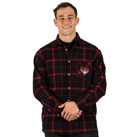 AFL Essendon Bombers 'Mustang' Flannel Shirt - Ashtabula