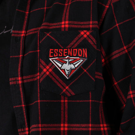 AFL Essendon Bombers 'Mustang' Flannel Shirt - Ashtabula