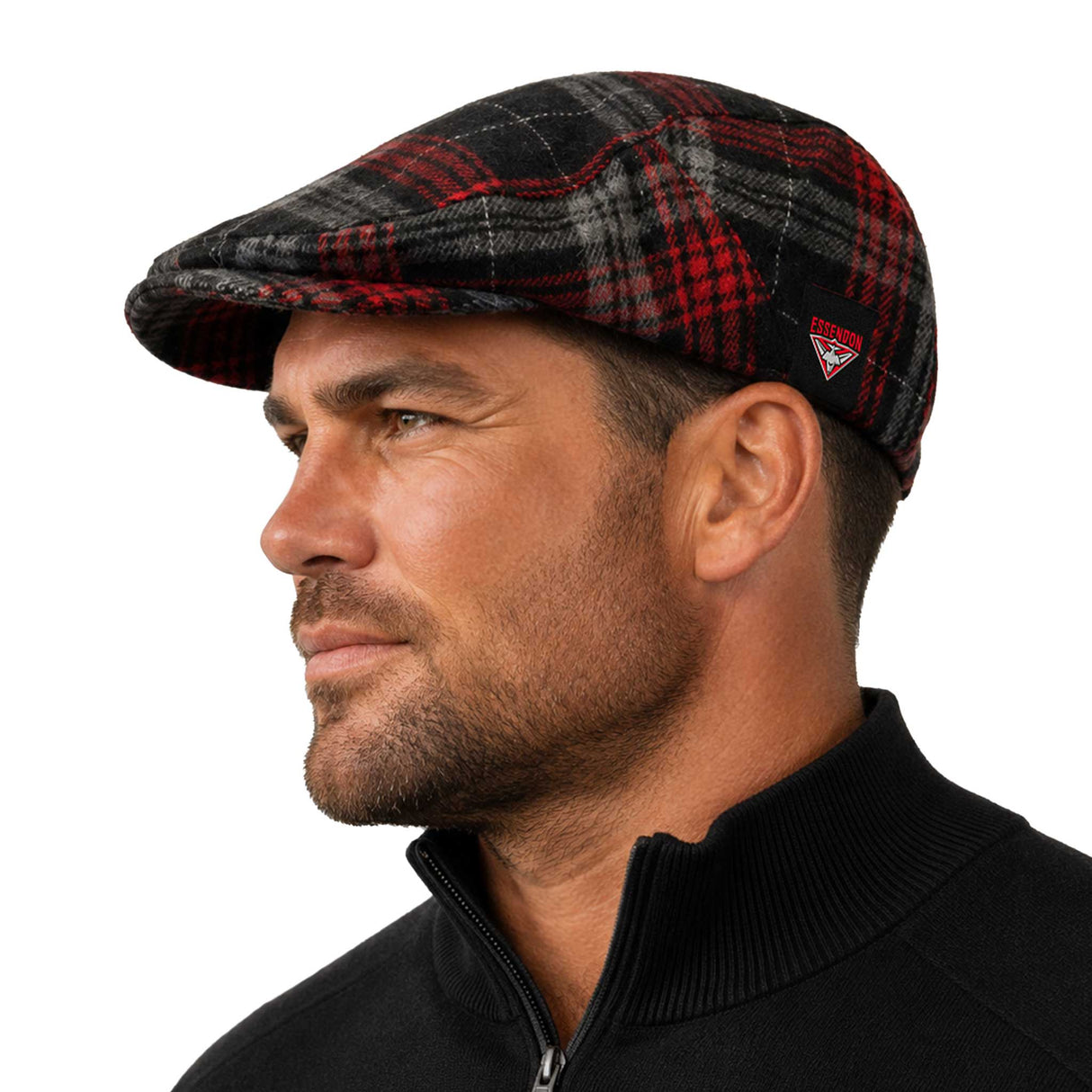 AFL Essendon Bombers 'Angus' Flat Cap - Ashtabula