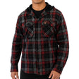 AFL Essendon Bombers 'Highland' Hooded Flannel Shirt - Ashtabula