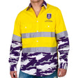 AFL Fremantle Dockers 'Camo' Hi-Vis Work Shirt - Ashtabula