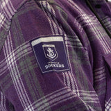 AFL Fremantle Dockers 'Highland' Hooded Flannel Shirt - Ashtabula