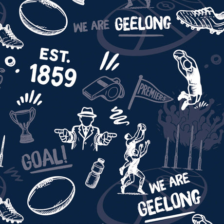 AFL Geelong Cats 'Scrambler' Golf Polo - Ashtabula