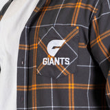 AFL GWS Giants 'Mustang' Flannel Shirt - Ashtabula