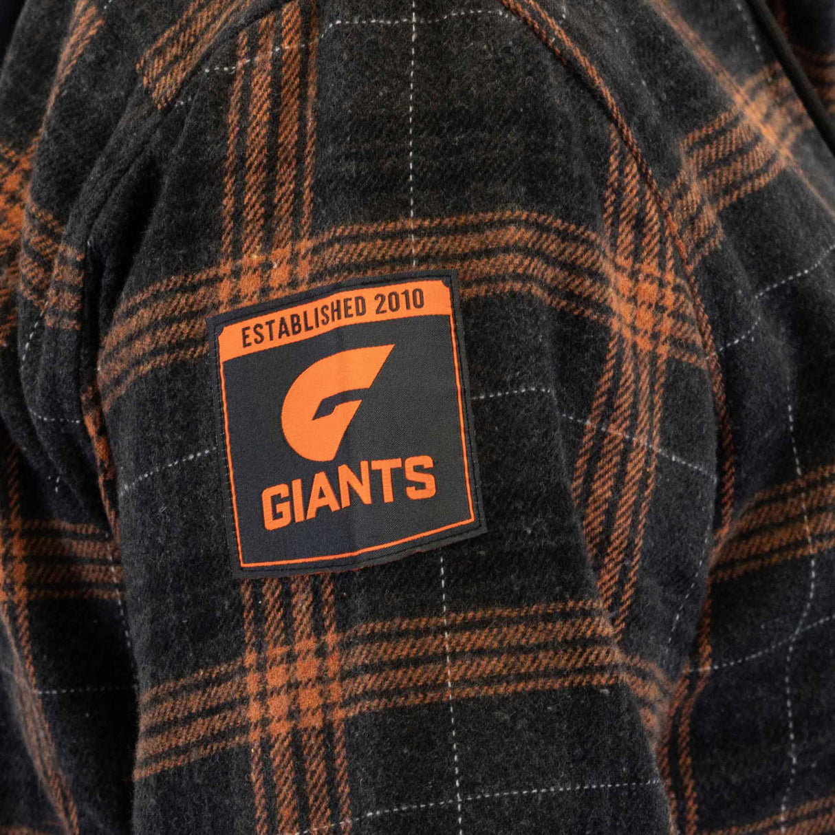 AFL GWS Giants 'Highland' Hooded Flannel Shirt - Ashtabula