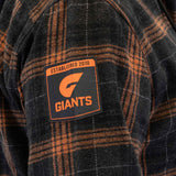 AFL GWS Giants 'Highland' Hooded Flannel Shirt - Ashtabula