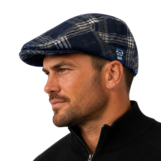 AFL Geelong Cats 'Angus' Flat Cap - Ashtabula
