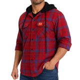 AFL Golds Coast Suns 'Highland' Hooded Flannel Shirt - Ashtabula