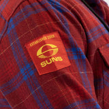 AFL Golds Coast Suns 'Highland' Hooded Flannel Shirt - Ashtabula