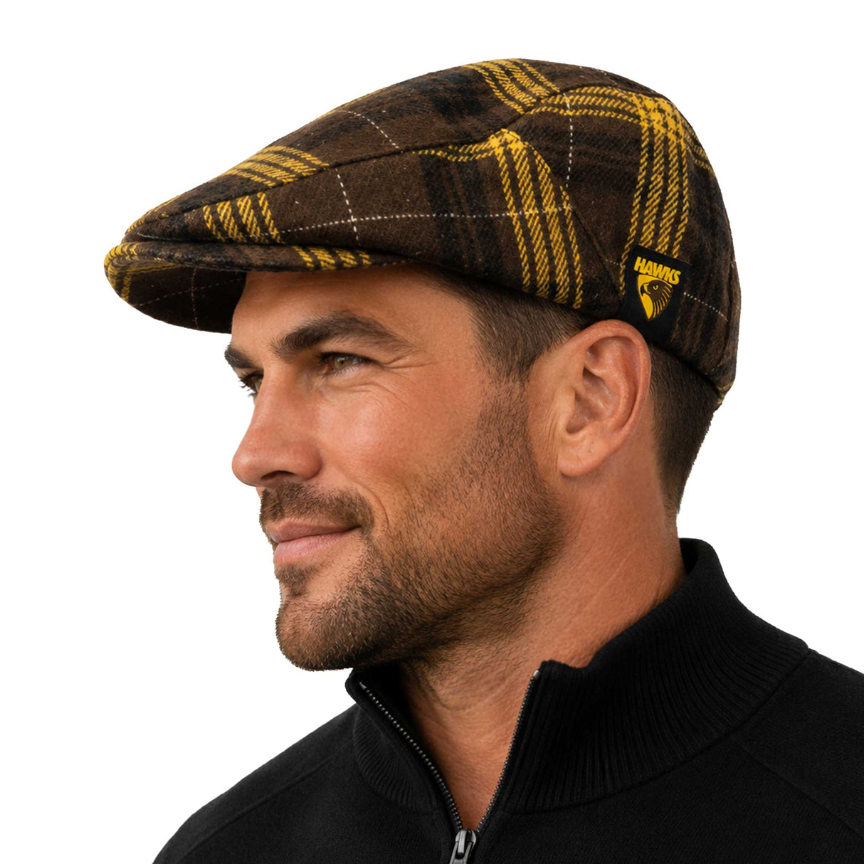 AFL Hawthorn 'Angus' Flat Cap - Ashtabula