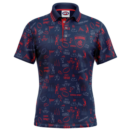 AFL Melbourne 'Scrambler' Golf Polo - Ashtabula