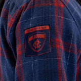 AFL Melbourne Demons 'Highland' Hooded Flannel Shirt - Ashtabula