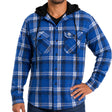 AFL North Melbourne 'Highland' Hooded Flannel Shirt - Ashtabula