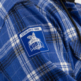 AFL North Melbourne 'Highland' Hooded Flannel Shirt - Ashtabula