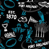 AFL Port Adelaide 'Scrambler' Golf Polo - Ashtabula
