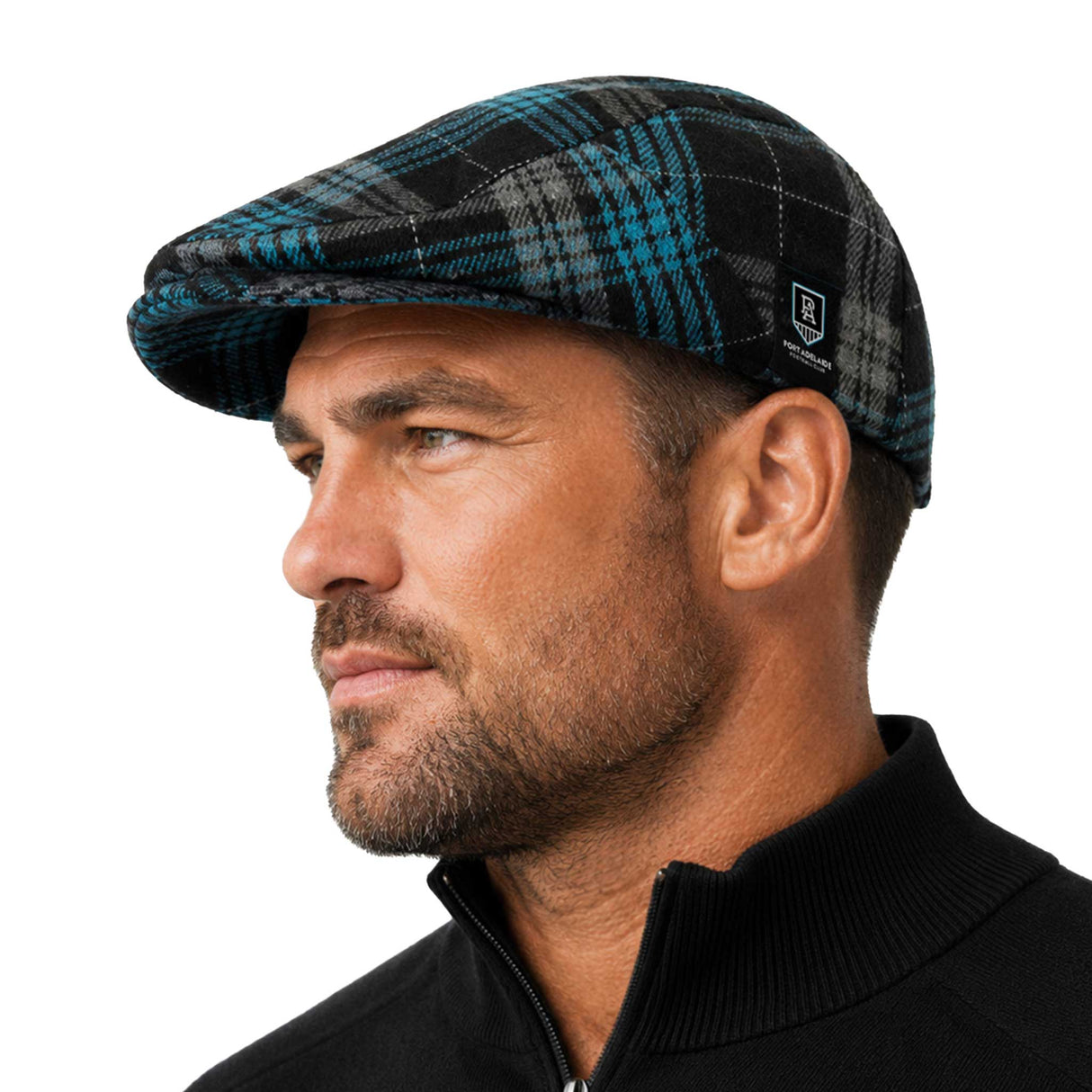 AFL Port Adelaide 'Angus' Flat Cap - Ashtabula