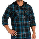 AFL Port Adelaide 'Highland' Hooded Flannel Shirt