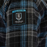 AFL Port Adelaide 'Highland' Hooded Flannel Shirt