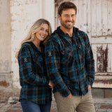 AFL Port Adelaide 'Highland' Hooded Flannel Shirt