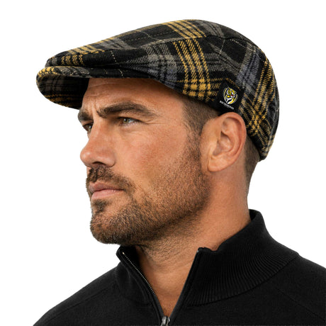 AFL Richmond Tigers 'Angus' Flat Cap - Ashtabula