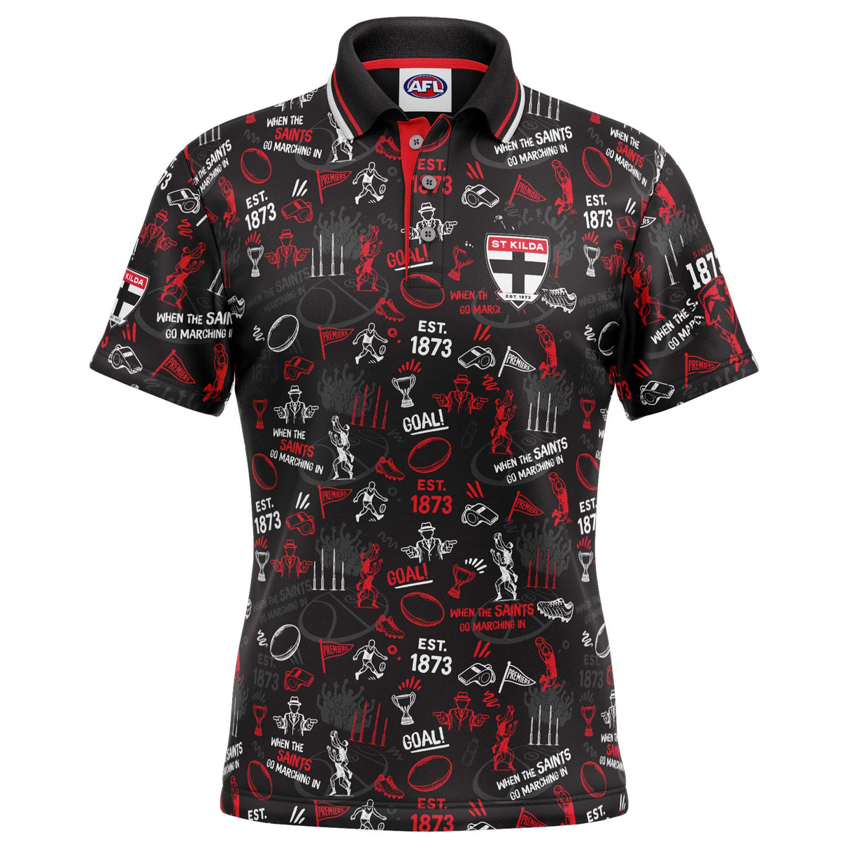 AFL St Kilda 'Scrambler' Golf Polo - Ashtabula