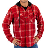 AFL Sydney Swans 'Highland' Hooded Flannel Shirt