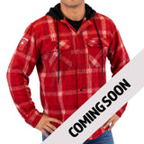 AFL Sydney Swans 'Highland' Hooded Flannel Shirt - Ashtabula