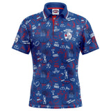 AFL Western Bulldogs 'Scrambler' Golf Polo - Ashtabula