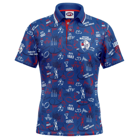 AFL Western Bulldogs 'Scrambler' Golf Polo - Ashtabula