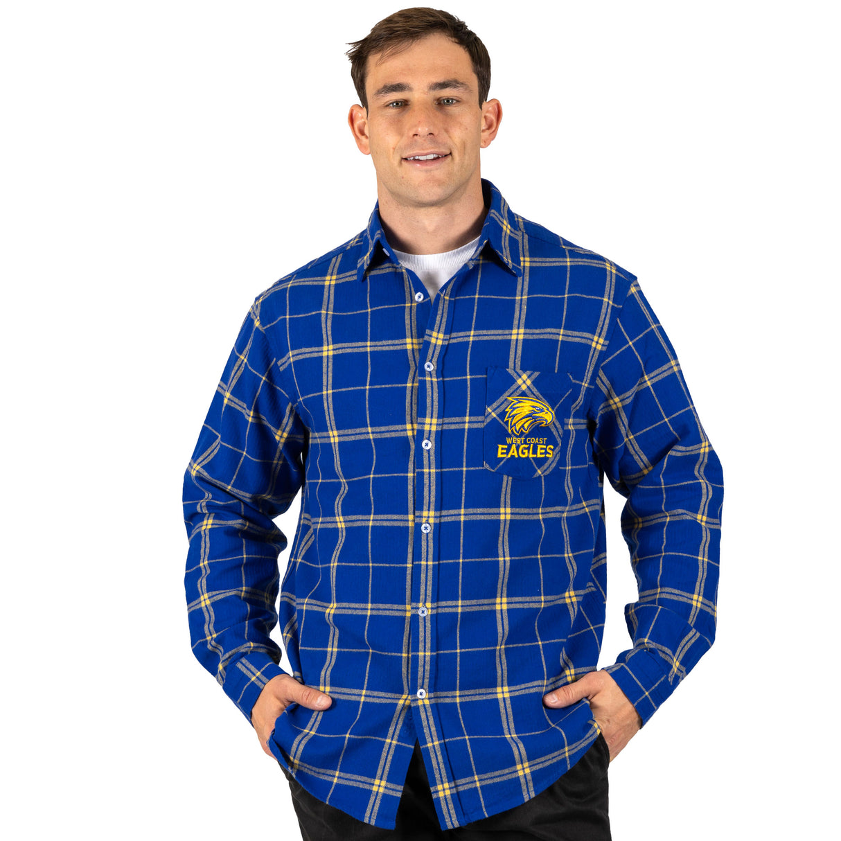 AFL West Coast Eagles 'Mustang' Flannel Shirt - Ashtabula