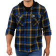 AFL West Coast Eagles 'Highland' Hooded Flannel Shirt - Ashtabula