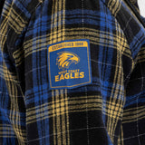 AFL West Coast Eagles 'Highland' Hooded Flannel Shirt - Ashtabula