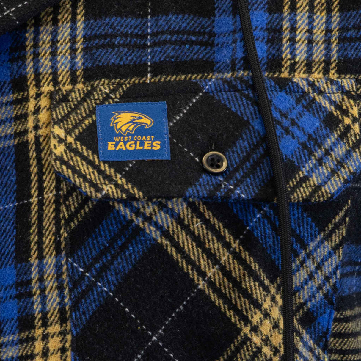 AFL West Coast Eagles 'Highland' Hooded Flannel Shirt - Ashtabula