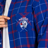 AFL Western Bulldogs 'Mustang' Flannel Shirt - Ashtabula