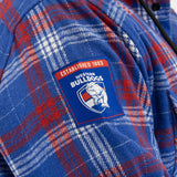 AFL Western Bulldogs 'Highland' Hooded Flannel Shirt - Ashtabula