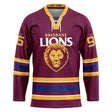 AFL Brisbane Lions 'Bruiser' Hockey Jersey - Ashtabula
