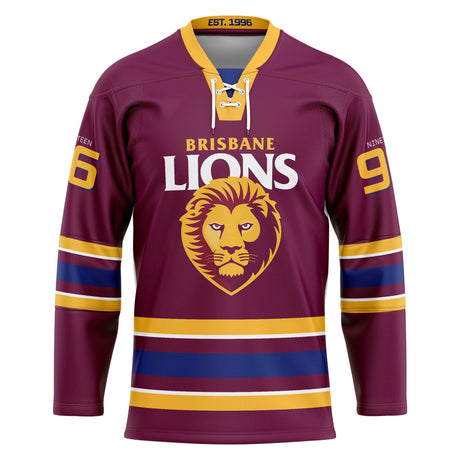 AFL Brisbane Lions 'Bruiser' Hockey Jersey - Ashtabula