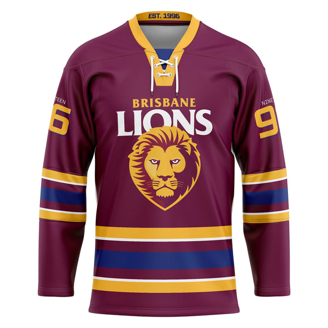 AFL Brisbane Lions 'Bruiser' Hockey Jersey - Ashtabula
