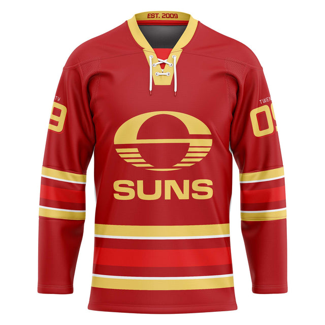 AFL Gold Coast Suns 'Bruiser' Hockey Jersey - Ashtabula