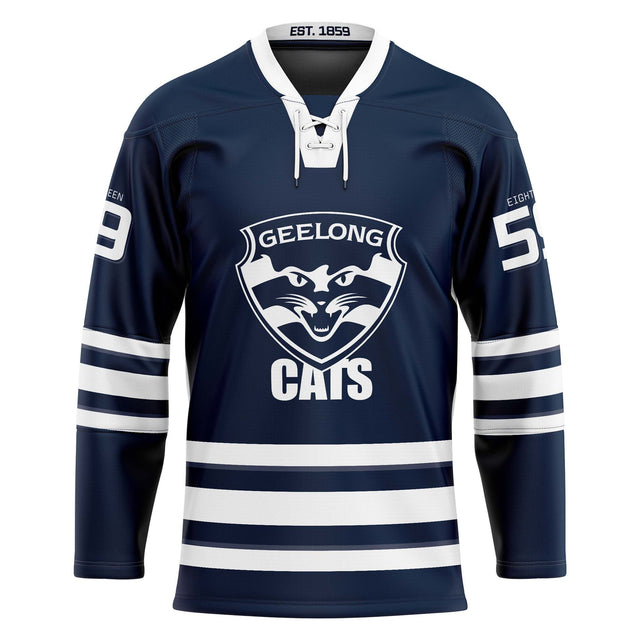 AFL Geelong Cats 'Bruiser' Hockey Jersey - Ashtabula