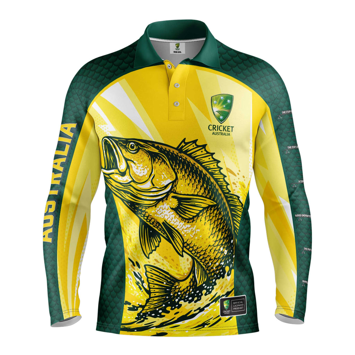 Cricket Australia 'Jacko' Fishing Shirt - Ashtabula